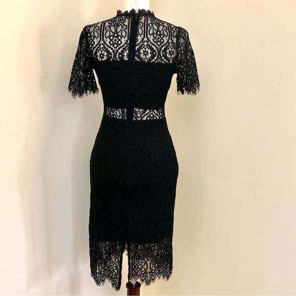 Lulus. Remarkable Black Lace Dress. Small - Picture 9 of 16